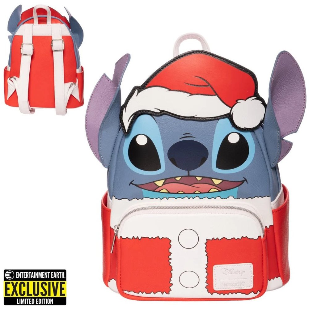 Disney Loungefly Lilo & Stitch Holiday Santa Stitch Mini-Backpack - EE Exclusive